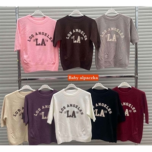 Sweter damski z krótkim rękawem