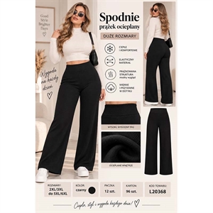 Spodnie szerokie nogawki ocieplane  2XL/3XL-5XL/6XL