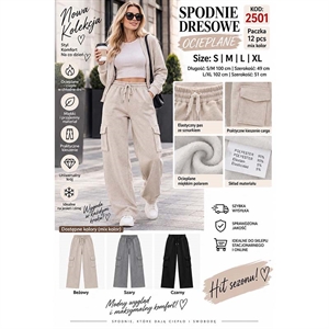 Spodnie dresowe ocieplane  S-XL