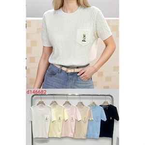 Sweter damski z krótkim rękawem