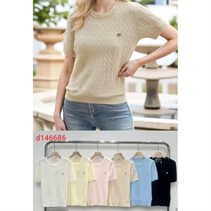 Sweter damski z krótkim rękawem