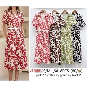 Sukienka koszulowa damska (S/M-L/XL)