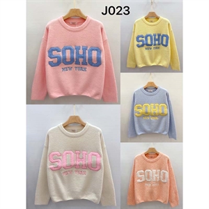 Sweter damski okrągły