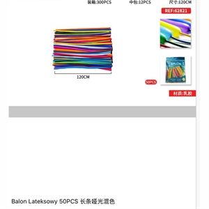 Zestaw balonów lateksowych