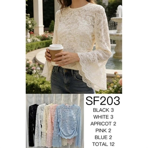 Bluzka koronkowa damska