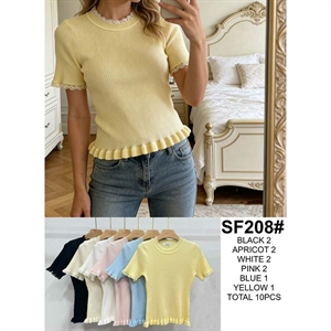 Sweter damski z krótkim rękawem