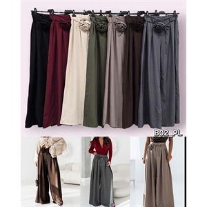 Spodnie damskie szerokie nogawki - Produkt Włoski