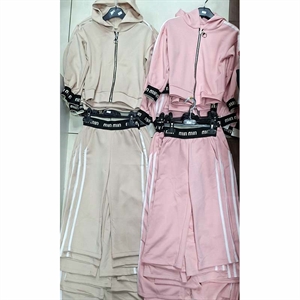 Komplet welurowy dziewczęcy 6-16