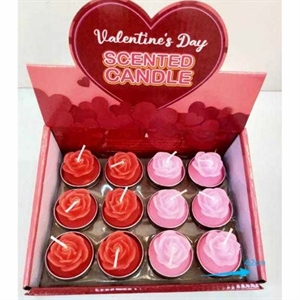 Ozdoby walentynkowe - świeca