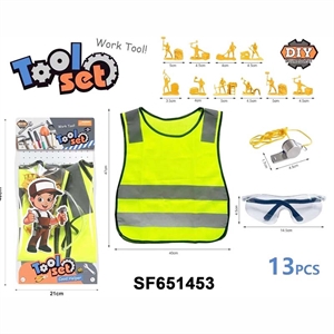 Zestaw zabawek i narzędzi