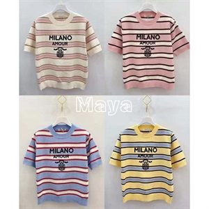 Sweter damski z krótkim rękawem - Produkt Włoski