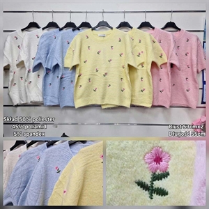 Sweter damski z krótkim rękawem - Produkt Włoski