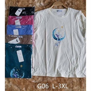 Koszulka damska z długim rękawem (L-3XL)