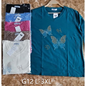 Koszulka damska z długim rękawem (L-3XL)