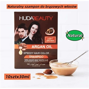 Naturalny szampon do brązowych włosów