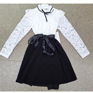 Sukienka dziewczęca z długim rękawem  6-16 lat