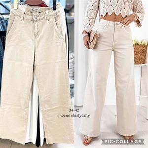 Jeansy szerokie nogawki  34-42