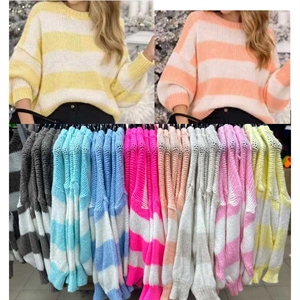 Sweter damski okrągły