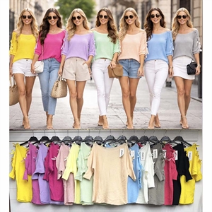 Sweter damski okrągły