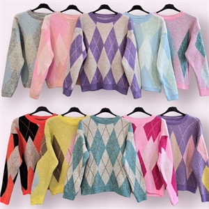 Sweter damski okrągły - Produkt Włoski