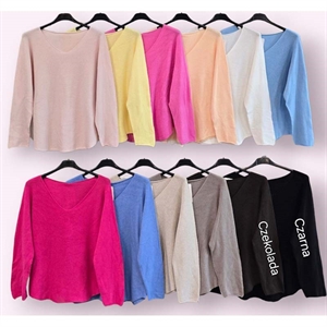 Sweter damski z krótkim rękawem - Produkt Włoski