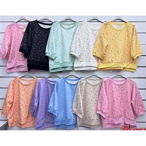 Bluzka damska z rękawem 3/4 - Produkt Włoski