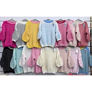 Sweter damski z krótkim rękawem - Produkt Włoski