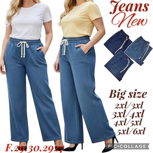 Spodnie damskie szerokie nogawki (2XL-6XL)