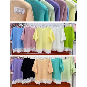 Sweter damski z krótkim rękawem - Produkt Włoski