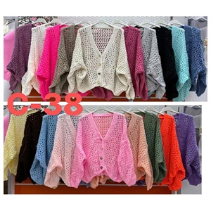 Sweter damski zapinany na guziki - Produkt Włoski