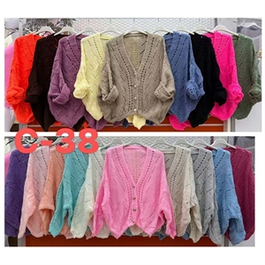 Sweter damski zapinany na guziki - Produkt Włoski