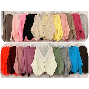 Sweter damski zapinany na guziki - Produkt Włoski