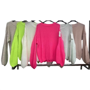 Sweter damski okrągły