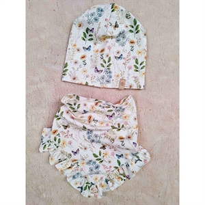 Komplet Czapka + Chustka  50-52