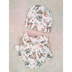 Komplet Czapka + Chustka  50-52