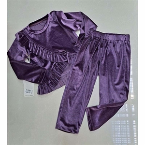 Komplet welurowy dziewczęcy  2-5 lat