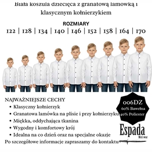 Koszula chłopięca 122-170cm
