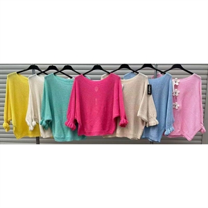 Sweter damski z krótkim rękawem