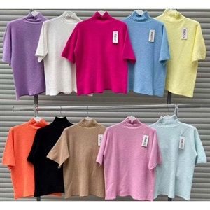 Sweter damski z krótkim rękawem