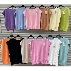 Sweter damski z krótkim rękawem