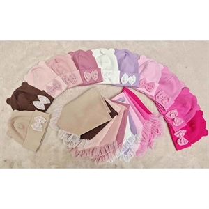 Komplet Czapka + Chustka  50-52