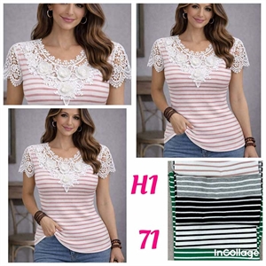 Bluzka damska krótki rękaw S/M-L/XL