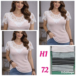 Bluzka damska krótki rękaw S/M-L/XL