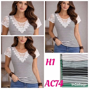 Bluzka damska krótki rękaw S/M-L/XL
