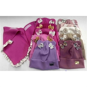 Komplet Czapka + Chustka  L