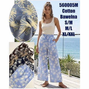 Spodnie szerokie nogawki damskie  S/M-XL/2XL
