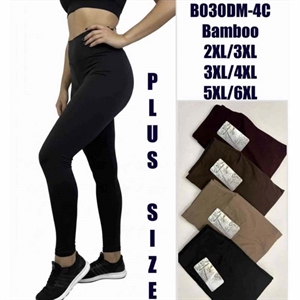 Legginsy bambusowe damskie  2XL/3XL-5XL/6XL