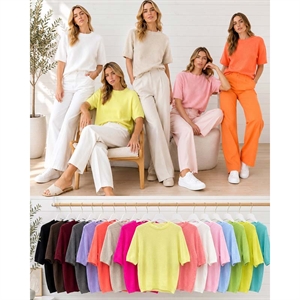 Sweter damski z krótkim rękawem