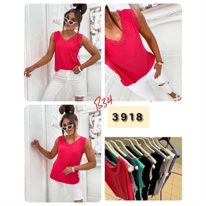 Bluzka damska bez rękawów  3/4XL-5/6XL