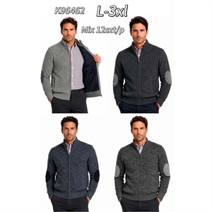 Sweter męski rozpinany na zamek  L-3XL